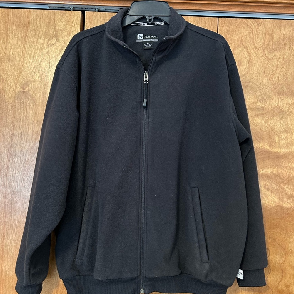 Men's Black Full-Zip Polar-fleece Jacket